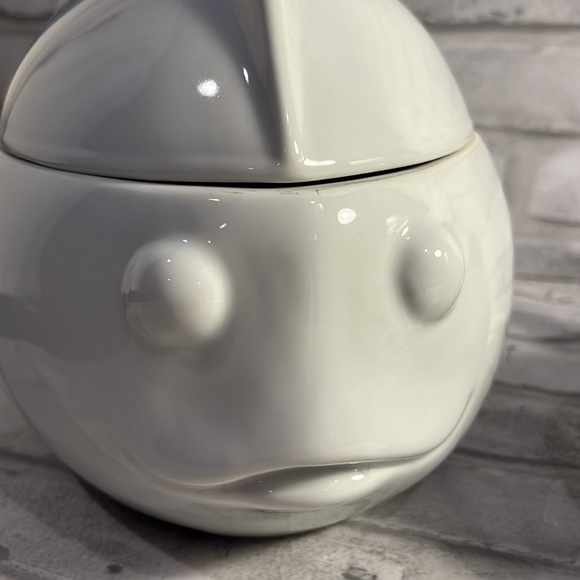 Cordon Bleu white stoneware fish tureen dish casserole display storage MCM style - Picture 4 of 11